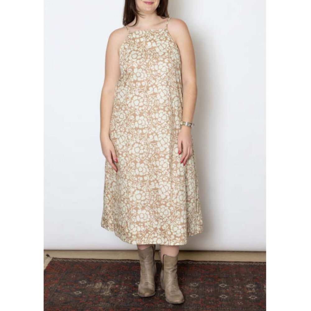 SBJ Austin Meredith Dress Women’s Size 2 Cream Floral Casual Party